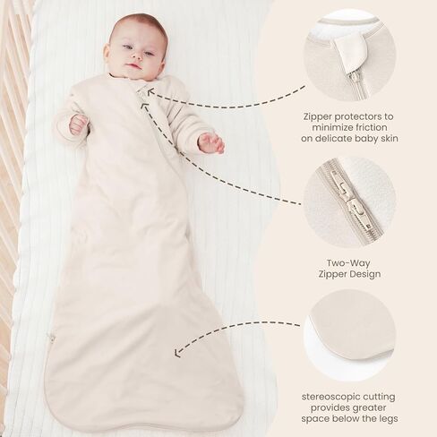 Unisex Sleeping Bag for Babies and Toddlers 3.5 Tog Sleep Sack, Baby Sleep Sack, One piece with sleeves, Gifts for Baby in Kuwait
