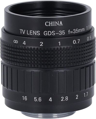 Manual Focusing Prime Lens 35mm F1.7 Alloy Housing Optics TV Industrial Camera in Saudi Arabia