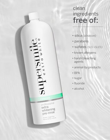 Supersmile Extra Whitening Pre-Rinse - Clinically Formulated Pre-Brush Dental Mouthwash, 16 Fl. Oz (1-Bottle) in Saudi Arabia