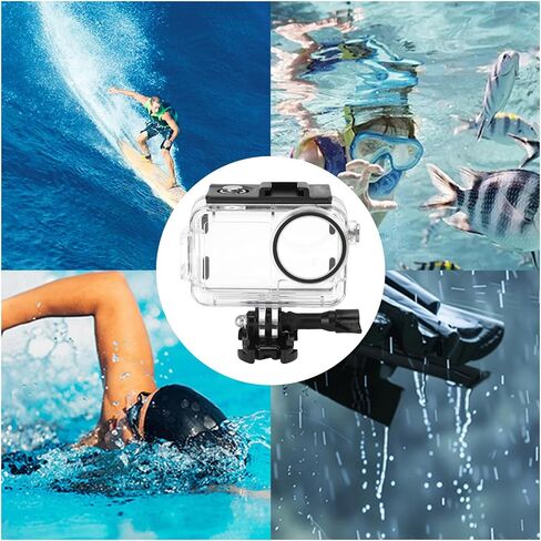 Yoidesu Action Camera Underwater Dive Housing Water Proof Case for Action 5 Pro 4 3 131ft Diving Shell with Tempered Glass Lens Shockproof Leakproof in Saudi Arabia