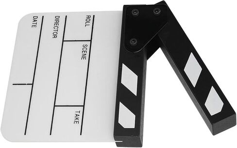 لوحة عمل تلفزيونية مرنة clapboard for backgroundcosplay ، Mini Acrylic Director Cut Prop with Pen (Black and White Whiteboard Pav1bwe3s) in Saudi Arabia