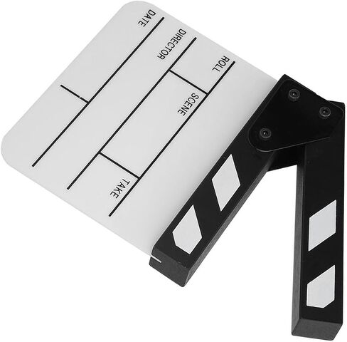 لوحة عمل تلفزيونية مرنة clapboard for backgroundcosplay ، Mini Acrylic Director Cut Prop with Pen (Black and White Whiteboard Pav1bwe3s) in Saudi Arabia