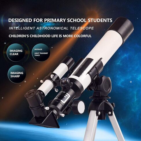 Astronomical Telescope Achromat Eyepiece, Refraction Telescope with Adjustable Aluminum Tripod, Telescope for Amateur Beginners Interesting Life in Saudi Arabia