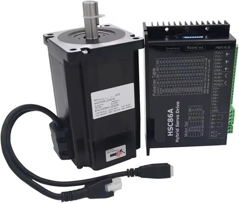 2 المرحلة 86 مم NEMA34 محرك SEPREATE STEPRE مغلق مع تشفير 4.5nm ~ 12nm خطوة Servo Motor Driver Kit (6nm 86HS98es Kit) in Saudi Arabia