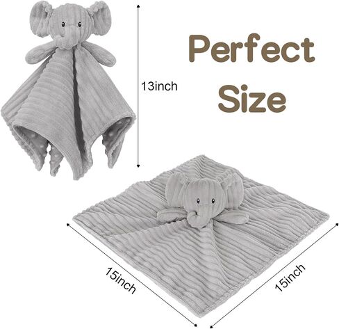 Baby Security Blanket for Unisex Boys and Girls, Soft Lovey Whale Baby Gifts for Newborn Toddler Snuggle Toy Stuffed Animal, Blue 15 Inch in Saudi Arabia