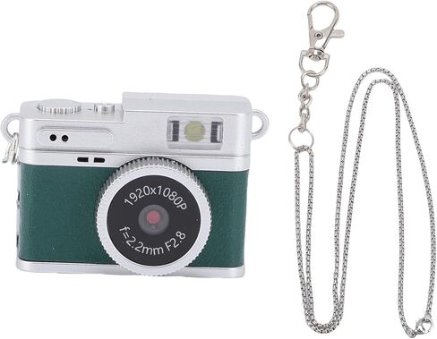 كاميرا Zopsc Small Keychain ، 1080 بكسل HD 2MP 0.96in شاشة ملونة ، 32 جيجابايت في الذاكرة ، 4 مرشحات وفلاش LED ، الكاميرا الرجعية الصغيرة للسفر (الأخضر) in Saudi Arabia