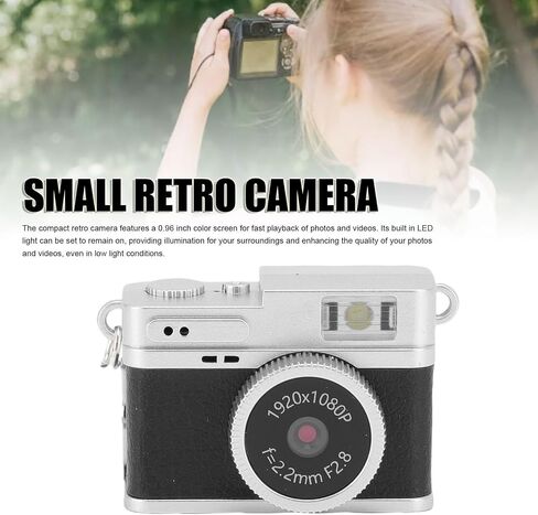 كاميرا Sanpyl Mini Keychain ، 1080p 2mp كاميرا صغيرة الإبهام ، كاميرا فيديو محمولة مضغوطة مع 0.96 في شاشة ملونة ، فلاش LED (أبيض) in Kuwait