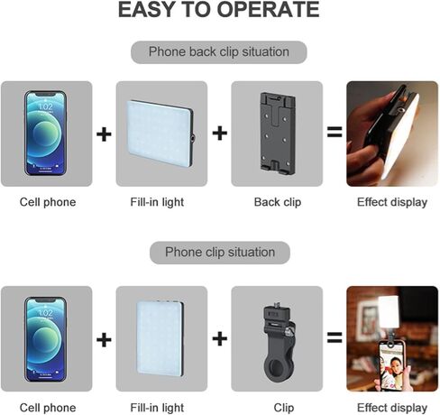 LED LED المحمول Yoidesu ، LAMD LAMD ، 24 ، بطارية قابلة لإعادة الشحن ، متوافقة مع مثبتات ، ترايبود ، للبث المباشر ، إنتاج الفيديو (RGB مع شاشة LCD) in Kuwait