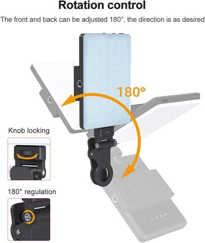 LED LED المحمول Yoidesu ، LAMD LAMD ، 24 ، بطارية قابلة لإعادة الشحن ، متوافقة مع مثبتات ، ترايبود ، للبث المباشر ، إنتاج الفيديو (RGB مع شاشة LCD) in Kuwait