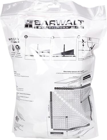 BARWALT PLS MAX 1/16 Inch Tile Leveling System, Tile Spacer Bases, 200 Pack, HDWTLS15 in Kuwait