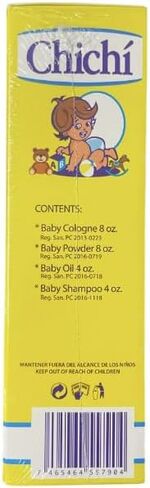 e de b chichi kit (طفل كولونيا 8oz + مسحوق الطفل 8oz + زيت الطفل 4oz + شامبو الطفل 4oz) in Saudi Arabia