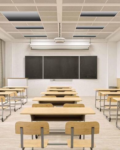 Fluorescent Light Covers for Ceiling Lights 3 Pack, Turquoise Ombre Magnetic Classroom Light Covers 4x2 Feet, Farmhouse Gradient Modern Abstract Art Fluorescent Ceiling Filters for Office Home Decor in Kuwait