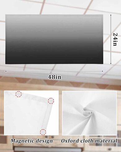 Fluorescent Light Covers for Ceiling Lights 3 Pack, Turquoise Ombre Magnetic Classroom Light Covers 4x2 Feet, Farmhouse Gradient Modern Abstract Art Fluorescent Ceiling Filters for Office Home Decor in Kuwait