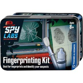 Thames & Kosmos Spy Labs Inc: Fingerprinting Kit Identify, Collect, Analyze Fingerprint Evidence | Essential Tools and Tricks of The Trade from The Detective Gear Experts for Young Investigators