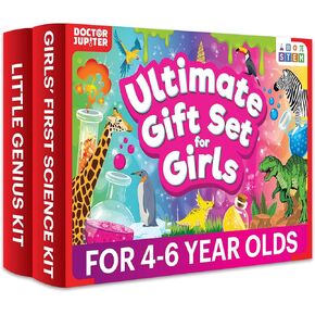 Doctor Jupiter Girls First Science Experiment Kit for Kids Ages 4-5-6-7-8| Birthday Gift Ideas for 4-8 Year Old Girls| STEM Learning & Educational Toys