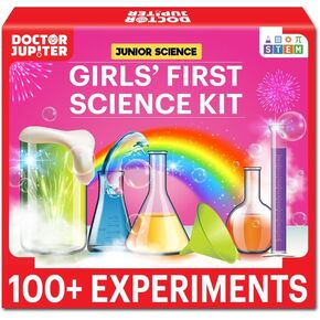 Doctor Jupiter Girls First Science Experiment Kit for Kids Ages 4-5-6-7-8| Birthday Gift Ideas for 4-8 Year Old Girls| STEM Learning & Educational Toys in Kuwait