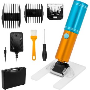 Cordless Carpet Trimmer with Shearing Guide,Carpet Shears Comes with 2 Blades,Wireless Electric Speed Adjustable Rug Tufting Carver Clippers,Low Noise Vibration Rug Trimmer for Handmade Rug Tufted Rug