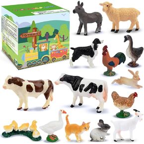 Toymany 8PCS Realistic Cat Figurines, Educational Cat Figures Toy Set, Kitten Easter Eggs Cat Cake Topper Christmas Birthday Gift for Kids Boys Girls Children