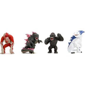 Godzilla x Kong 2.5" 4-Pack Die-Cast Figures, Toys for Kids and Adults