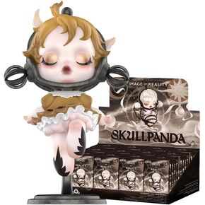POP MART SKULLPANDA Image Of Reality Series Figures, SKULLPANDA Blind Box Figures, Random Design Action Figures Collectible Toys Home Decorations, Holiday Birthday Gifts for Girls and Boys, Single Box