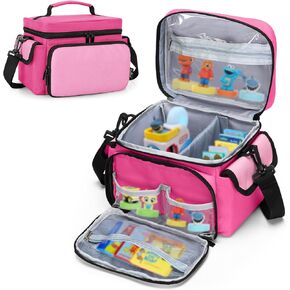 LoDrid Carrying Bag Compatible with Little Tikes Story Dream Machine Starter Set, Portable Storage Case for Books and Accessories with Handle and Shoulder Strap, Navy Blue, Bag Only (Patent Design)
