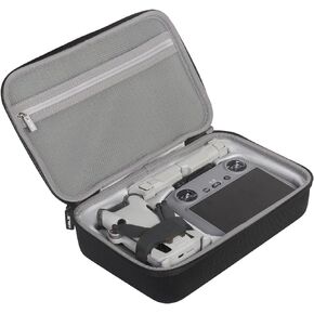JSVER Carrying Case for DJI Mini 4 Pro EVA Hard Shell Protective Case for DJI Mini 4 Pro/Mini 3/Mini 3 Pro Travel Bag for Mini 4 Pro Fly More Combo Accessories Drone Case (DJI RC-2/RC-N2 Controller)