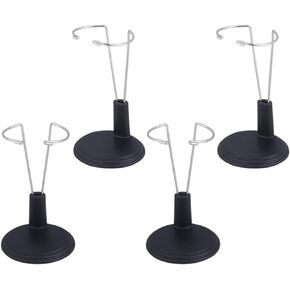 NUOBESTY Doll Stands Display Holder Doll Bracket Support Bear Stand for Home White 15cm 4pcs