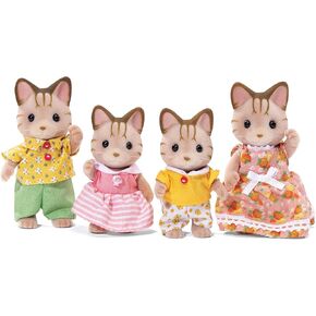 Calico Critters, Silk Cat Family, Dolls, Dollhouse Figures, Collectible Toys in Kuwait