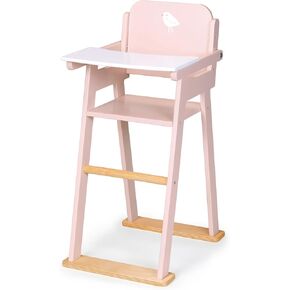كرسي مرتفع للأطفال - استمتع بتجربة الأبوة والأمومة التظاهرية مع قطعة أثاث أنيقة وقوية لدمية الأطفال - مع طاولة عملية قابلة للطي ولمسات من الخشب الطبيعي - لعمر 3 سنوات فما فوق in Kuwait