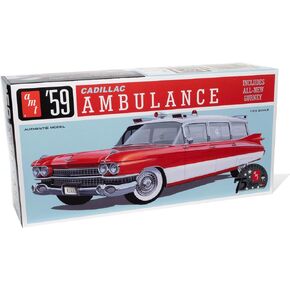 AMT 1959 Cadillac Ambulance w/Gurney 1:25 Scale Model Kit
