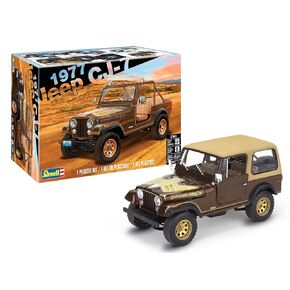 Revell Level 5 Model Kit 1977 Jeep CJ-7 2-in-1 Kit 1/24 Scale Model
