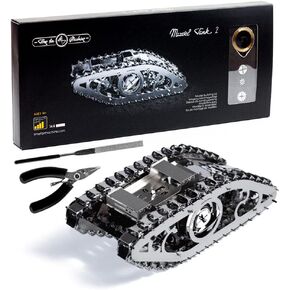 Marvel Tank 2 Stainless-Steel Model Kit | Durable and Mechanized Machine for The Experienced Hobbyist | Do-It-Yourself Project | No Soldering Required