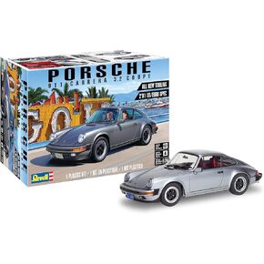 Revell 85-4521 Porsche 911 Carrera 3.2 Coupe 2N1 Model Car Kit 1:24 Scale 109-Piece Skill Level 4 Plastic Model Building Kit, Gray