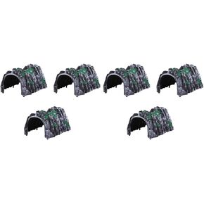 Toyvian 6 Pieces Model cave Model Train Tunnel Sand Table Model Scenery Train Railway
