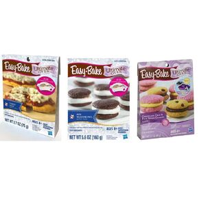 Set of 3 Easy-Bake Oven Mixes Refills -Pizza, Chocolate Chip and Sugar Cookies, Whoopie Pies by InterC
