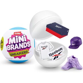 Sneakers Capsule 2 Pack by ZURU Real Miniature Sneaker Brands Collectible Toy, 2 Capsules of 5 Mystery Miniature Brands for Girls, Teens, Adults and Collectors (2 Pack)