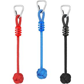 قوس قزح كرافت النينجا المحارب Slackline قبضة النينجا يحمل - الأطفال النينجا الفناء الخلفي معدات تدريب النينجا، اكسسوارات النينجا لدورة عقبة النينجا المحارب، قبضات النينجا، 3-حزمة القرد الملاكمة عقد in Kuwait