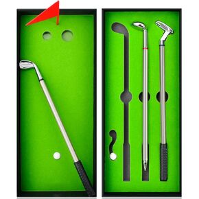 Fathers Day Dad Gifts from Daughter Son Wife, Funny Gifts for Dad Men Father Husband Father in Law New Dad, Cool Stuff Birthday Gifts Ideas Personalized Presents Mini Desktop Golf Ball Pen Gift Set