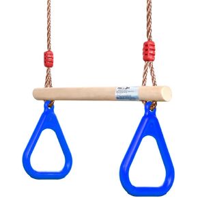 حلقات الصالة الرياضية من PELLOR Trapeze Bar - شريط أرجوحة أرجوحة لإكسسوارات الملعب، قضبان القرد مع معدات حبل قابلة للتعديل للأطفال والكبار