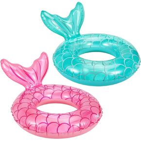 MoKo Inflatable Swimming Ring, Cute Pool Float Tube Decorations Swim Tubes Outdoor Pool Beach Water Floats Party Supplies Floaties