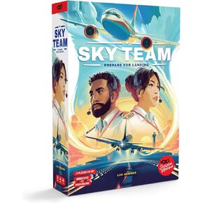 Scorpion Masqué Sky Team | Game of The Year in The USA, France, Germany, & More | Cooperative Dice Game to Land a Plane | Ages 14+ | 2 Players | 20 Minutes