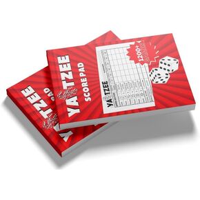 Score Pads for Yahtzee with Tear Off Pages: 6X9, 100 Sturdy Score Sheets, Large Print, Lay-Flat Design, Compatible with Yardzee & Yahtzee Games