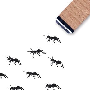 Ant Rubber Stamp, 3/5 Inch Small Mini Stamp for Scrapbooking Card Making Planner