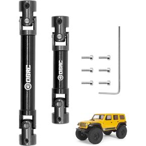 OGRC 2Pcs Center Driveshaft Steel Drive Shaft for Axial SCX24 C10 AXI00001 JLU AXI00002 Bronco AXI00006 Upgrate Parts