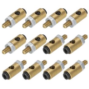 MECCANIXITY Linkage Stoppers Connecting Servo Arm,Adjustable Push Rod with Nut and Screw for RC Airplane,D4x2.1mm 12Pcs