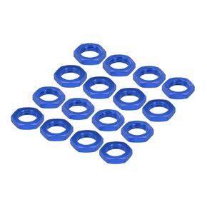 MECCANIXITY ألومنيوم 17 مم RC عجلة الجوز الموضوع M12x1.0mm صواميل عجلة سداسية RC صواميل عجلة RC لشاحنات السيارات طراز 1/8 RC على الطرق الوعرة قطع غيار السيارات المطورة حزمة من 16 (أخضر)
