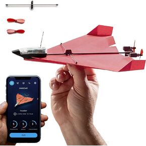 POWERUP The 4.0 F-22 Raptor® Foam Jet Kit. DIY طائرة يتم التحكم فيها بواسطة الهاتف الذكي. مجموعة أدوات العلوم والتكنولوجيا والهندسة والرياضيات للاستخدام الخارجي للهواة والطيارين والمصلحين. مشروع DIY للأطفال والمراهقين والكبار. مرخص من شركة لوكهيد مارتن®