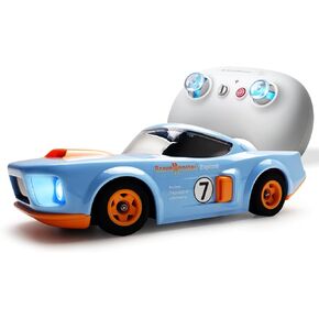 Remote Control Car 2.4GHz Hall Proportional Remote Control System RWD High Speed RC Cars with Cool Lighting and 360° Rotating Drift RC Cars Indoor/Outdoor Toys Car with Rechargeable Batteries