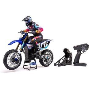 Losi RC Motorcycle Promoto-MX 1/4 Motorcycle Ready-to-Run Battery and Charger Not Included ClubMX LOS06000T2 Blue
