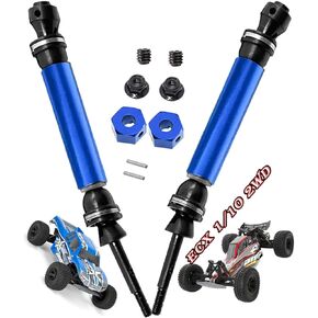 Drive Shaft Upgrade Part for 1/10 ECX 2WD,2PCS Rear Drive Shaft CVD Upgrades Part for Ecx 1/10 2WD Ruckus Axe Brutus Circuit Crush K&N Torment,RC Hop-Up Parts,Replaces #ECX232000,Red